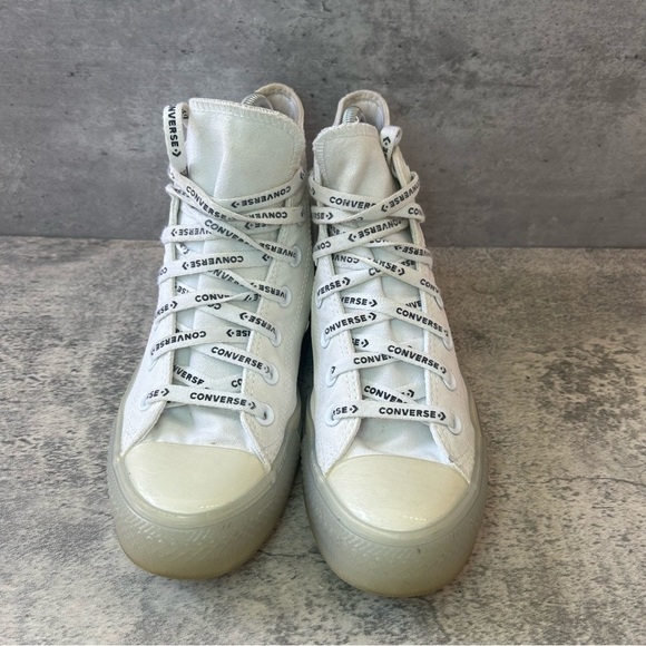 Converse Chuck Taylor All Star Hi Sneakers Womens sz 7.5 - off white - Picture 2 of 6